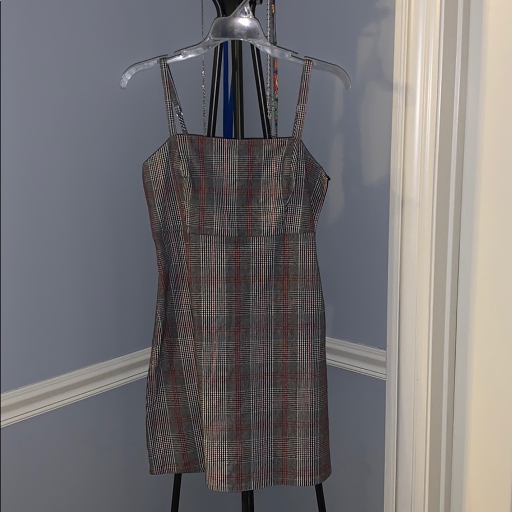 Plaid hollister mini dress